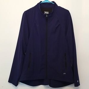 Barco One 2 Pocket Zip Front Jacket, 2XL Navy